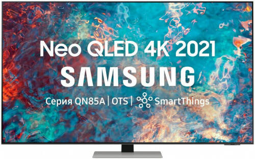 55" Телевизор Samsung QE55QN85AAU 2021 Neo QLED, QLED, HDR, матовое серебро