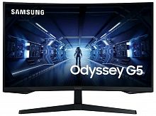 27" Монитор Samsung Odyssey G5 C27G55TQBI, 2560x1440, 144 Гц, *VA, черный
