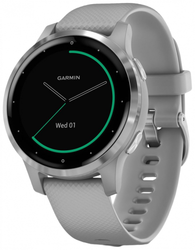 Умные часы Garmin Vivoactive 4s Wi-Fi, серебристый/серый