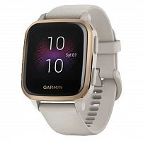 Умные часы Garmin Venu Sq Music Edition NFC, розовое золото/песочный