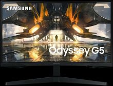 27" Монитор Samsung Odyssey G5 S27AG550EI, 2560x1440, 165 Гц, *VA, черный