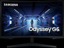 26.9" Монитор Samsung Odyssey G5 C27G55TQW, 2560x1440, 144 Гц, *VA, UK, черный