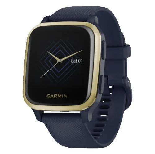 Умные часы Garmin Venu Sq Music Edition NFC, золотистый/темно-синий