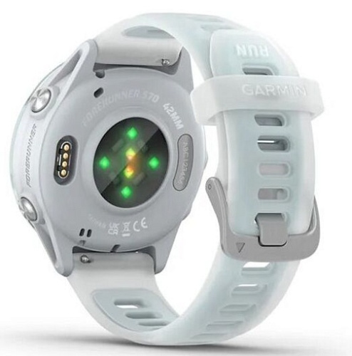 Умные часы Garmin Forerunner 570 42mm Cloud Blue Aluminum with Translucent Whitestone/Cloud Blue Band (010-02970-01) фото 3