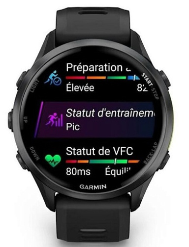 Умные часы Garmin Forerunner 970 Carbon Gray DLC Titanium with Black Case and Black/Translucent Whitestone Band (010-02969-10) фото 4