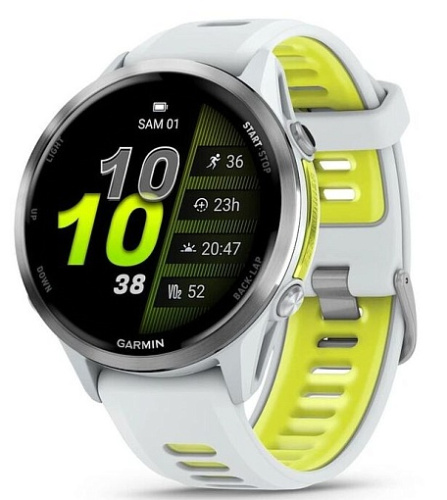 Умные часы Garmin Forerunner 970 Titanium Whitestone/Translucent Amp Yellow (010-02969-11)