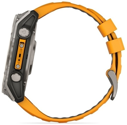 Умные часы Garmin FENIX 8 51mm Amoled Sapphire Titanium Spark Orange (010-02905-11) фото 3