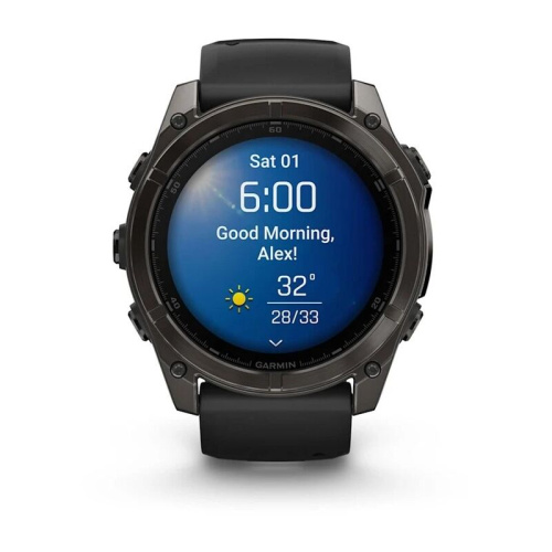 Часы Garmin  Fenix 8 51mm Amoled Sapphire Titanium Carbon Gray 010-02905-21 фото 3
