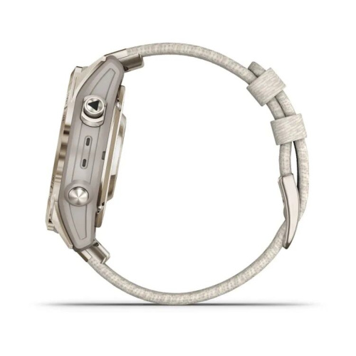 Часы Garmin Epix Pro (Gen 2) – Sapphire 42 Soft Gold Nylon 010-02802-20 фото 8