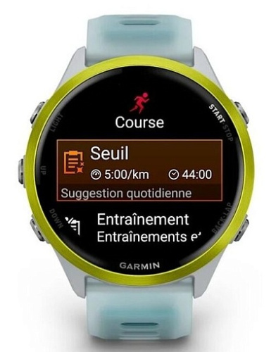 Умные часы Garmin Forerunner 570 47mm Amp Yellow Aluminum with Translucent Whitestone/Turquoise Band (010-02971-01) фото 7
