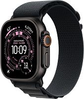 Apple Watch Ultra 3, 49mm Black Titanium Case with Black Alpine Loop M