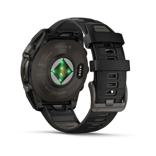 Часы Garmin Fenix 8 47mm Solar Sapphire Titanium Carbon Gray 010-02906-11 фото 7