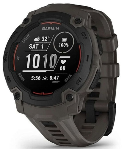Умные часы Garmin INSTINCT E 45mm Black with Charcoal Band (010-02933-00)