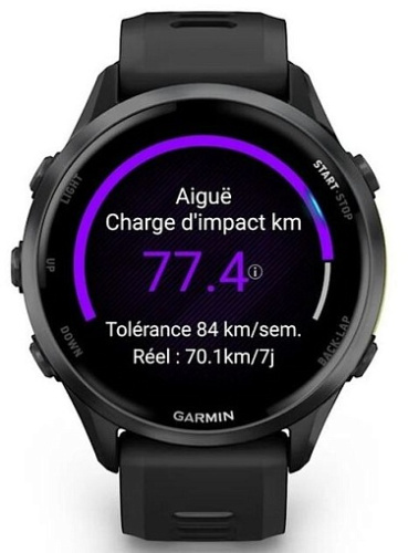 Умные часы Garmin Forerunner 970 Carbon Gray DLC Titanium with Black Case and Black/Translucent Whitestone Band (010-02969-10) фото 6
