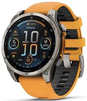 Умные часы Garmin FENIX 8 51mm Amoled Sapphire Titanium Spark Orange (010-02905-11)