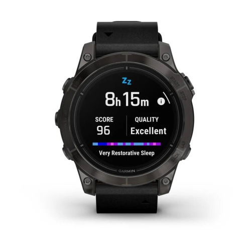 Часы Garmin Epix Pro (Gen 2) – Sapphire 47 Black Leather Band 010-02803-30 фото 5