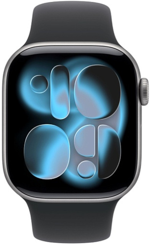 Apple Watch Series 11 46mm GPS Aluminum Case with Sport Band M/L, Space Grey/Black, MEV44LW/A фото 3