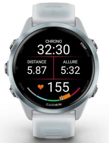 Умные часы Garmin Forerunner 570 42mm Cloud Blue Aluminum with Translucent Whitestone/Cloud Blue Band (010-02970-01) фото 4