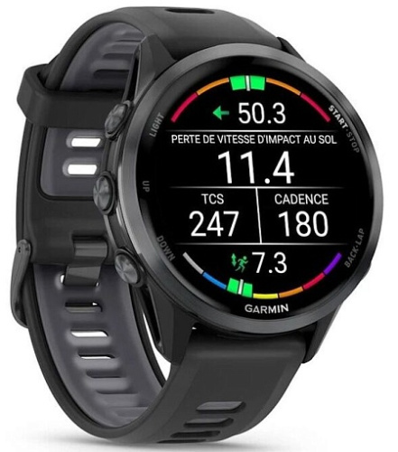 Умные часы Garmin Forerunner 970 Carbon Gray DLC Titanium with Black Case and Black/Translucent Whitestone Band (010-02969-10) фото 7