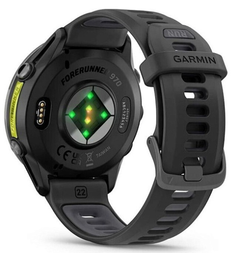 Умные часы Garmin Forerunner 970 Carbon Gray DLC Titanium with Black Case and Black/Translucent Whitestone Band (010-02969-10) фото 3