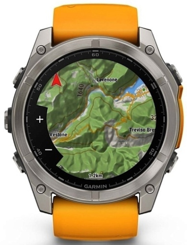 Умные часы Garmin FENIX 8 51mm Amoled Sapphire Titanium Spark Orange (010-02905-11) фото 8
