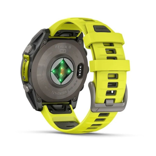  Часы Garmin Fenix 8 47mm Solar Sapphire Titanium Yellow 010-02906-21 фото 6