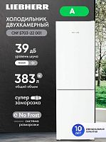 Встраиваемый двухкамерный холодильник Liebherr CNf 5703-22 001 