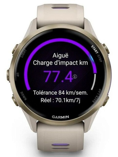 Умные часы Garmin Forerunner 970 Soft Gold Titanium and French Grey/Translucent Indigo (010-02969-12) фото 6