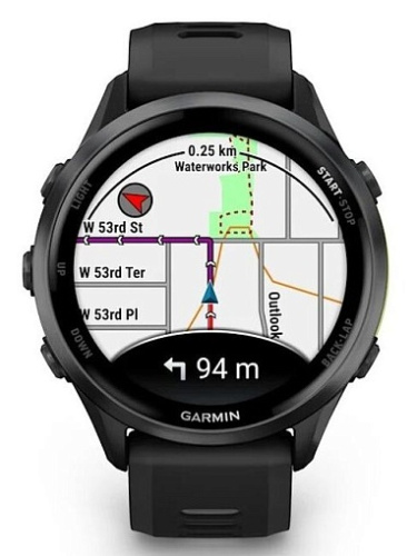 Умные часы Garmin Forerunner 970 Carbon Gray DLC Titanium with Black Case and Black/Translucent Whitestone Band (010-02969-10) фото 8