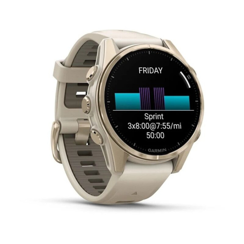 Часы Garmin  Fenix 8 43mm Amoled Sapphire Soft Gold 010-02903-11 фото 4