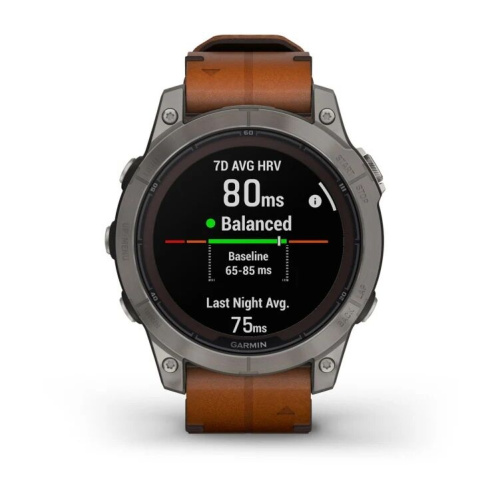 Часы Garmin  Fenix 7 Sapphire Solar Gray Titanium Band 010-02540-39 фото 5