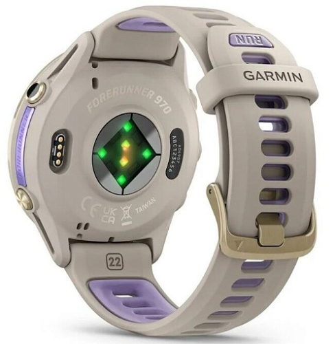 Умные часы Garmin Forerunner 970 Soft Gold Titanium and French Grey/Translucent Indigo (010-02969-12) фото 3