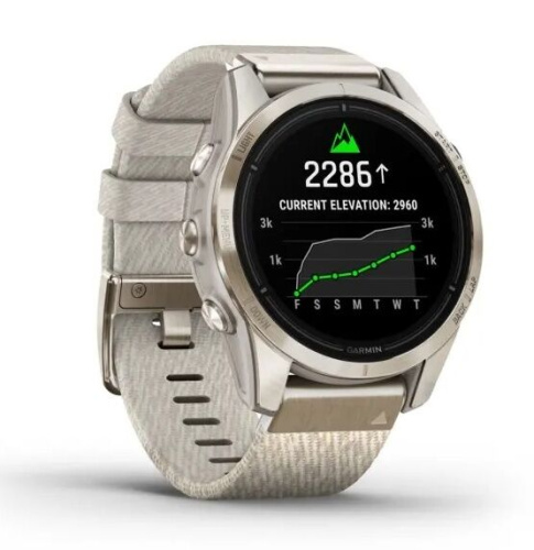Часы Garmin Epix Pro (Gen 2) – Sapphire 42 Soft Gold Nylon 010-02802-20 фото 4