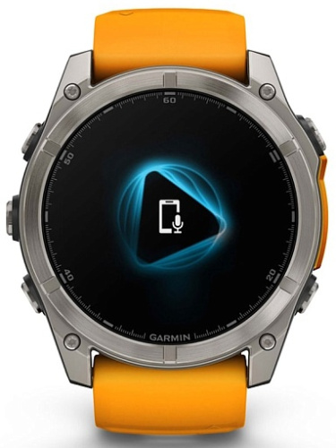 Умные часы Garmin FENIX 8 51mm Amoled Sapphire Titanium Spark Orange (010-02905-11) фото 7