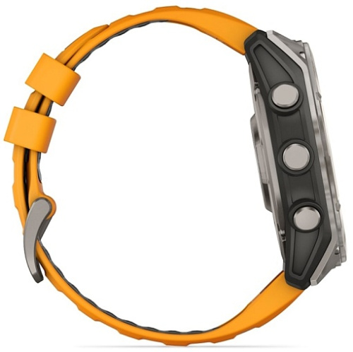 Умные часы Garmin FENIX 8 51mm Amoled Sapphire Titanium Spark Orange (010-02905-11) фото 4