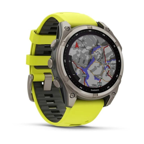  Часы Garmin Fenix 8 47mm Solar Sapphire Titanium Yellow 010-02906-21 фото 4