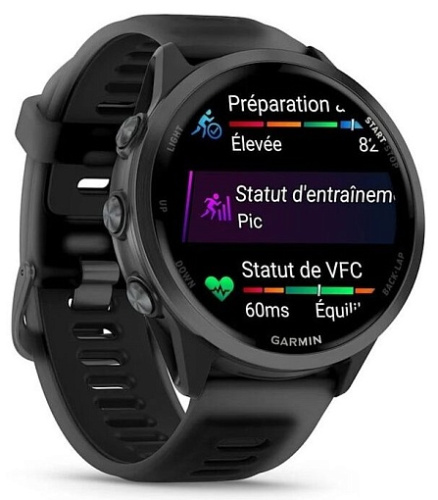 Умные часы Garmin Forerunner 570 47mm Slate Grey Aluminium with Translucent Black/Black Band (010-02971-00) фото 7