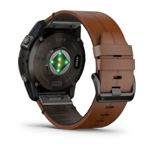 Часы Garmin Epix Pro (Gen 2) – Sapphire 51 Grey Chestnut Leather Band 010-02804-30 фото 6