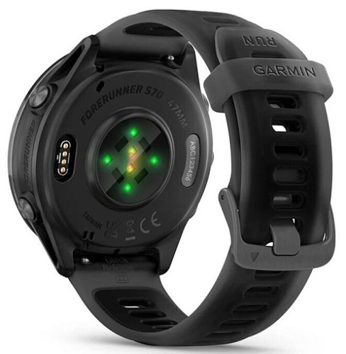 Умные часы Garmin Forerunner 570 47mm Slate Grey Aluminium with Translucent Black/Black Band (010-02971-00) фото 3