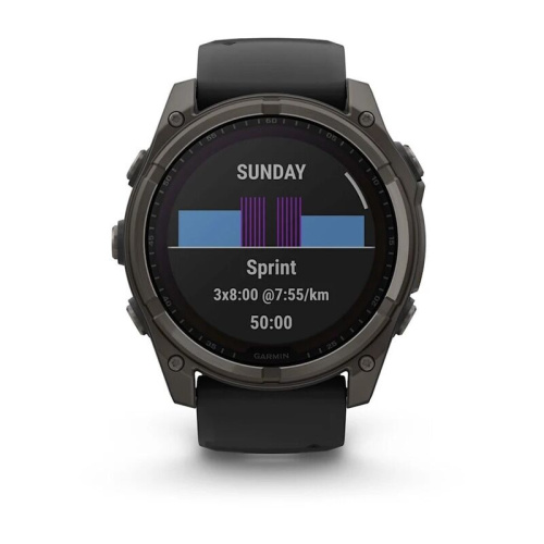 Часы Garmin  Fenix 8 51mm Solar Sapphire Titanium Carbon Gray 010-02907-11 фото 5