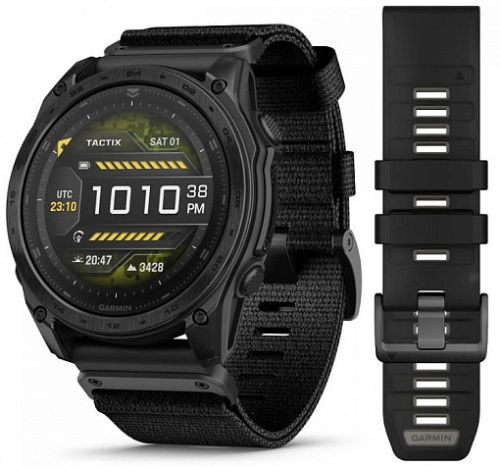 Умные часы Garmin Tactix 8 51 mm Amoled Sapphire Titanium Black (010-03406-01)