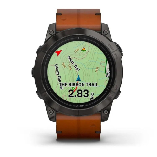 Часы Garmin Epix Pro (Gen 2) – Sapphire 51 Grey Chestnut Leather Band 010-02804-30 фото 4