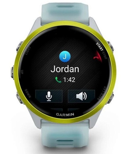 Умные часы Garmin Forerunner 570 47mm Amp Yellow Aluminum with Translucent Whitestone/Turquoise Band (010-02971-01) фото 5