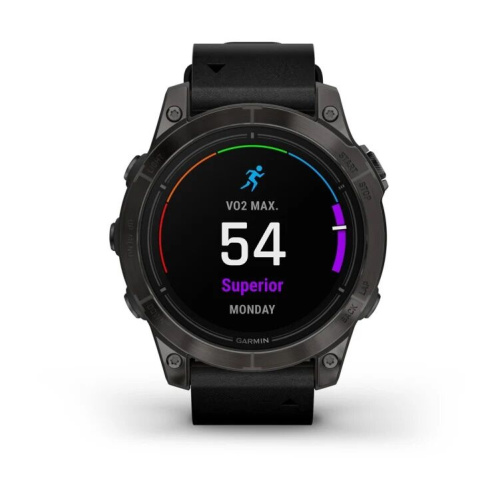 Часы Garmin Epix Pro (Gen 2) – Sapphire 47 Black Leather Band 010-02803-30 фото 2